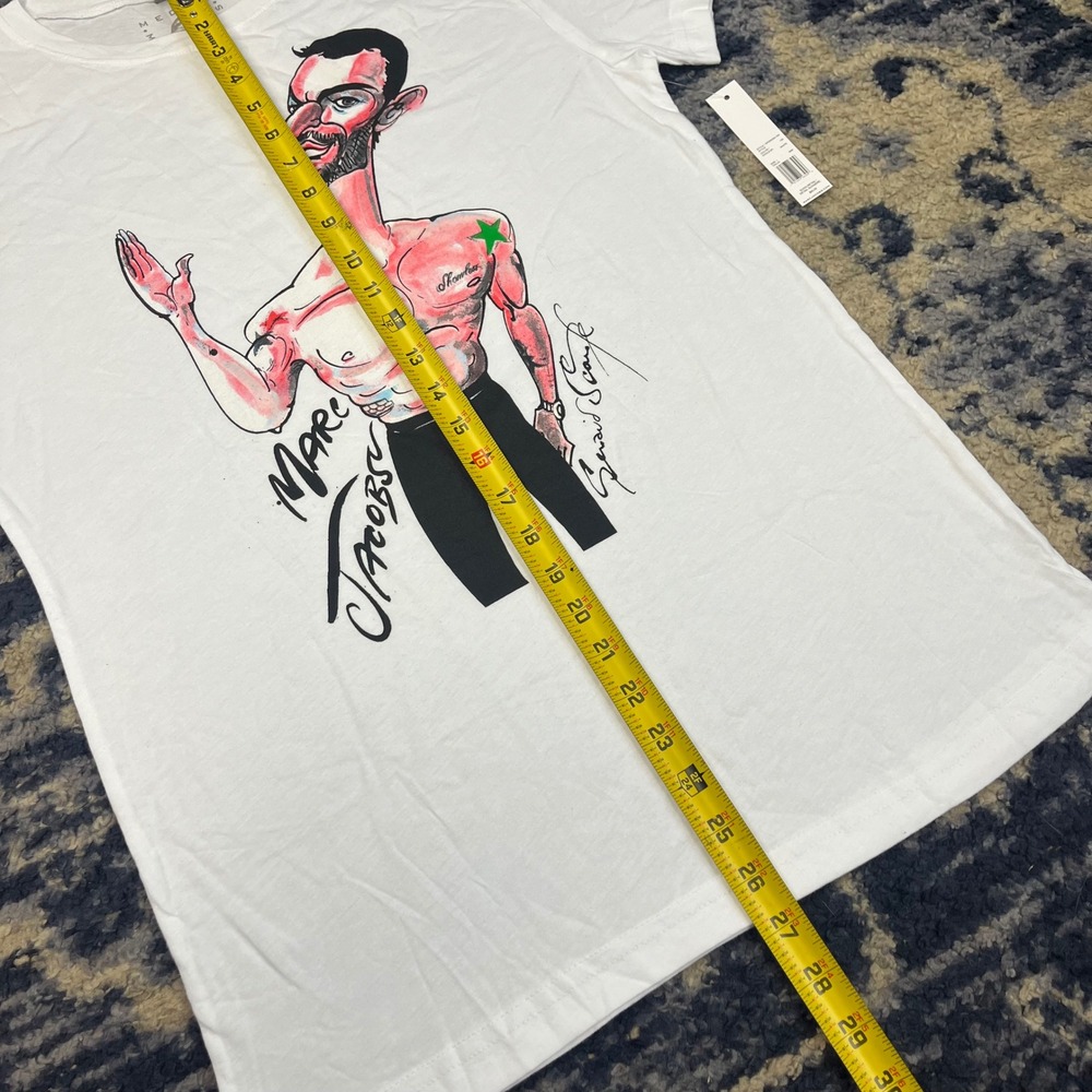 Marc Jacobs x Gerald Scarfe White Graphic T-Shirt Medium M7000229-100 NWT - Picture 8 of 8